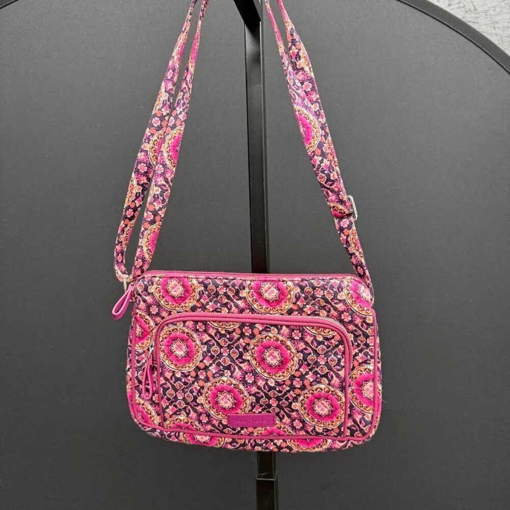 Vera Bradley Raspberry Medallion Small Shoulder Bag